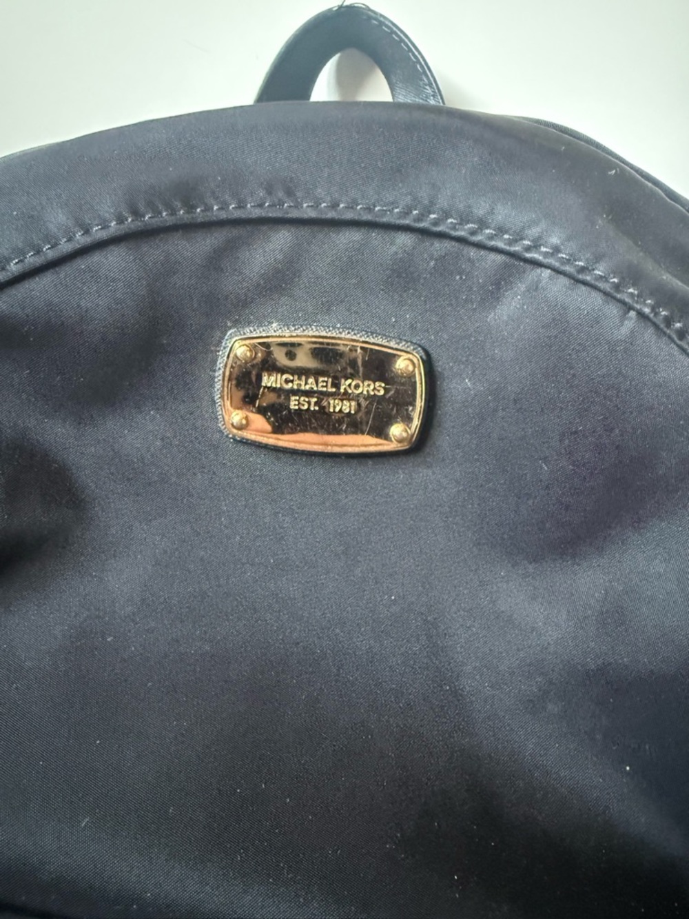 Michael KorsBlack Nylon Backpack with Gold Hardware - Picture 2 of 9